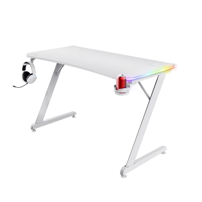 ESCRITORIO TRUST GXT709W LUMINUS RGB WHITE