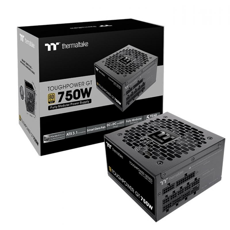 FUENTE GAMER THERMALTAKE TP GT 750W ANALOG 80 PLUS GOLD WHITE