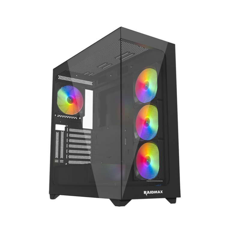 GABINETE GAMER RAIDMAX INFINITA i800 FISHTANK TG RGB