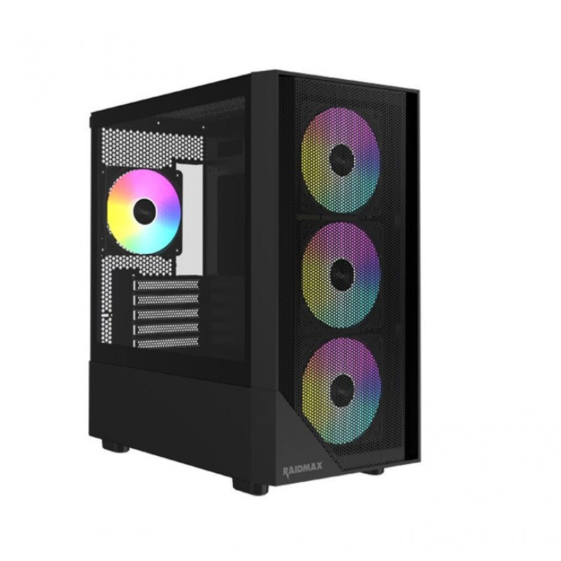 GABINETE GAMER RAIDMAX MESHIAN X609 MicroATX BLACK
