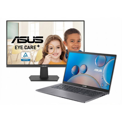KIT ASUS NOTEBOOK X515EA I3 15.6 FHD 256 GB 4GB WINDOWS 11 +  VA24EHF FHD IPS 100Hz 1ms