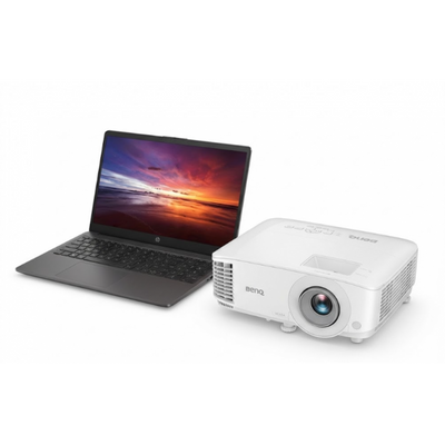 KIT HP NOTEBOOK 255 G10 R5-7530U 8GB 512GB FREEDOS + BENQ MW560 WHITE 4000 LUM WXGA
