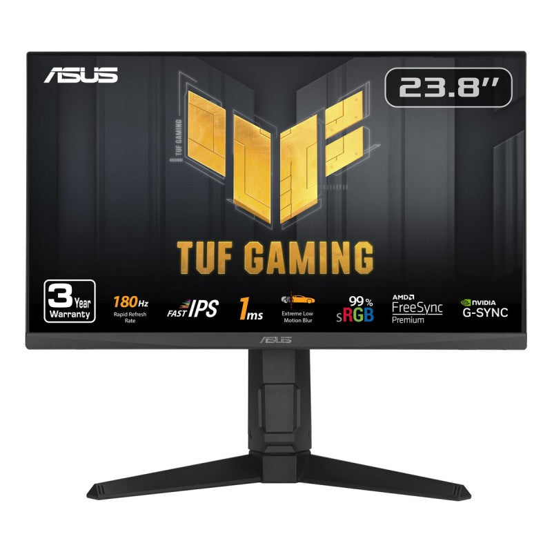 MONITOR 24 ASUS VG249QL3A GAMING FHD IPS 180Hz 1ms Pie profesional Altura Ajustable