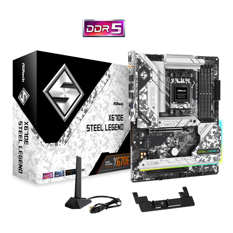 MOTHER ASROCK (AM5) X670E STEEL LEGEND