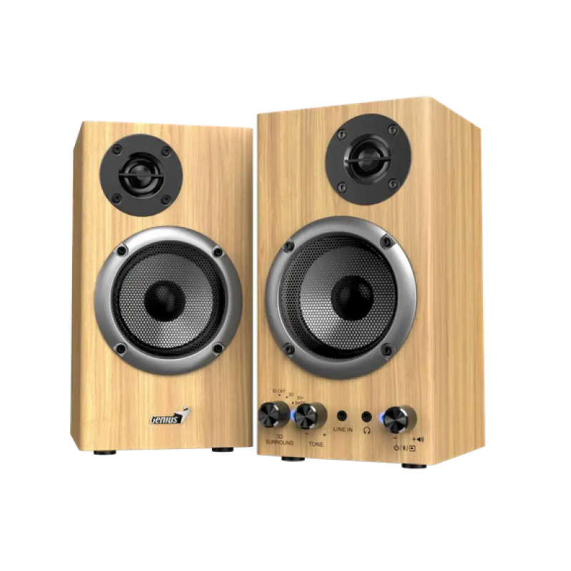 PARLANTE BLUETOOTH GENIUS SP-HF520BT PINE WOOD