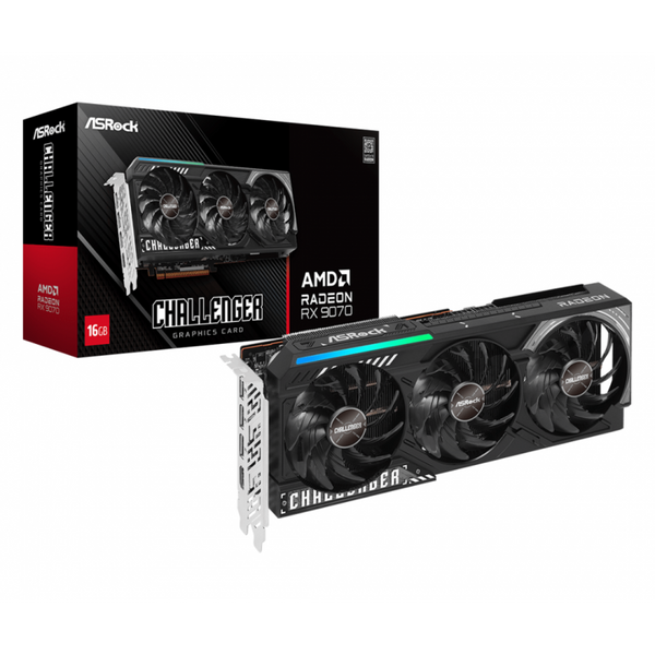 PLACA DE VIDEO ASROCK RX9070XT 16GB CHALLENGER