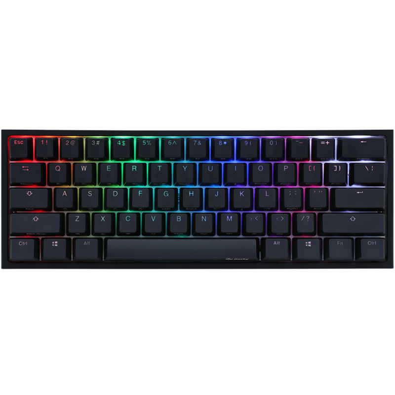 TECLADO GAMER DUCKY ONE 2 MINI RGB KAILH BOX WHITE SWITCH  MECANICO ISO SP