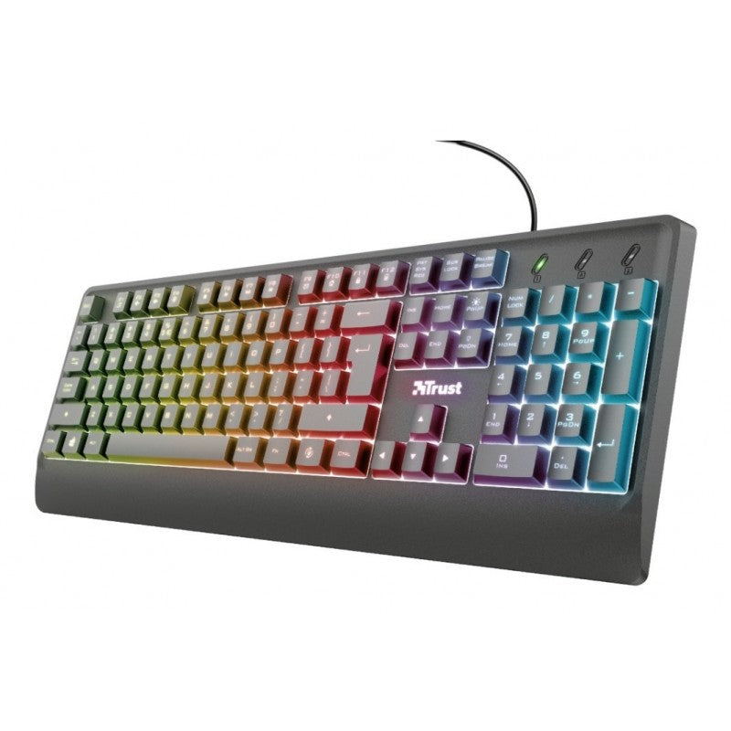 TECLADO GAMER LED TRUST ZIVA ES